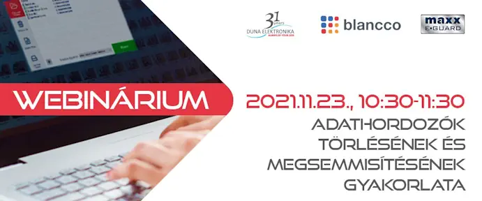 Adathordozók törlésének és megsemmisítésének gyakorlata │ Webinárium