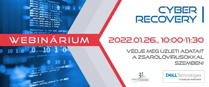 Cyber Recovery – Védje meg üzleti adatait a zsarolóvírusokkal szemben! │ Webinárium