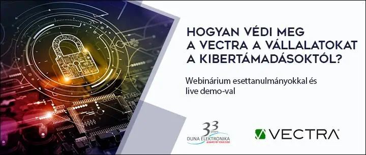 Vectra kibertámadás védelem plakát