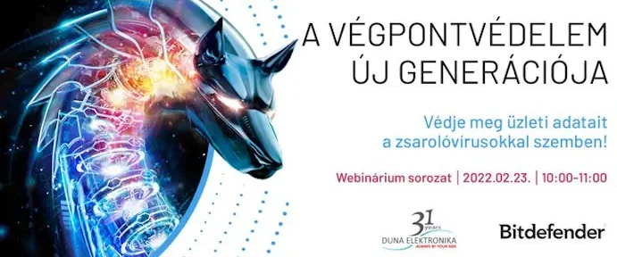 A végpontvédelem új generációja – Védje meg üzleti adatait a zsarolóvírusokkal szemben! │ Webinárium sorozat